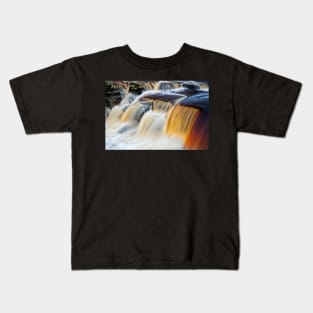 River Swale Waterfalls, Richmond, North Yorkshire Kids T-Shirt